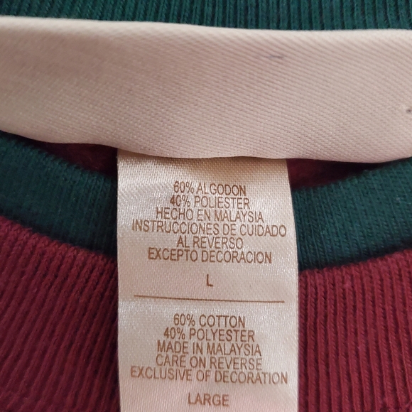 MCSportswear Vintage 90’s MY GRANDKIDS Double Collared Embroidered Sweatshirt🆕 - Picture 4 of 5